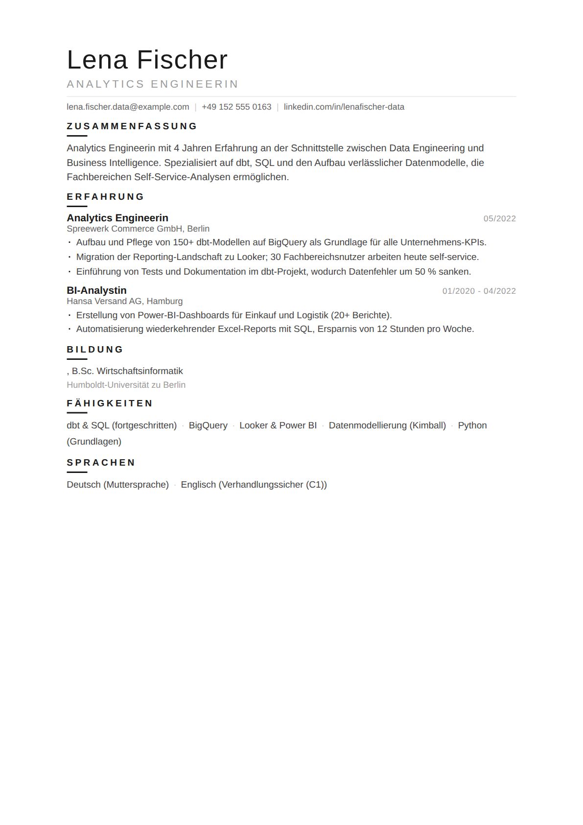 Analytics Engineerin
