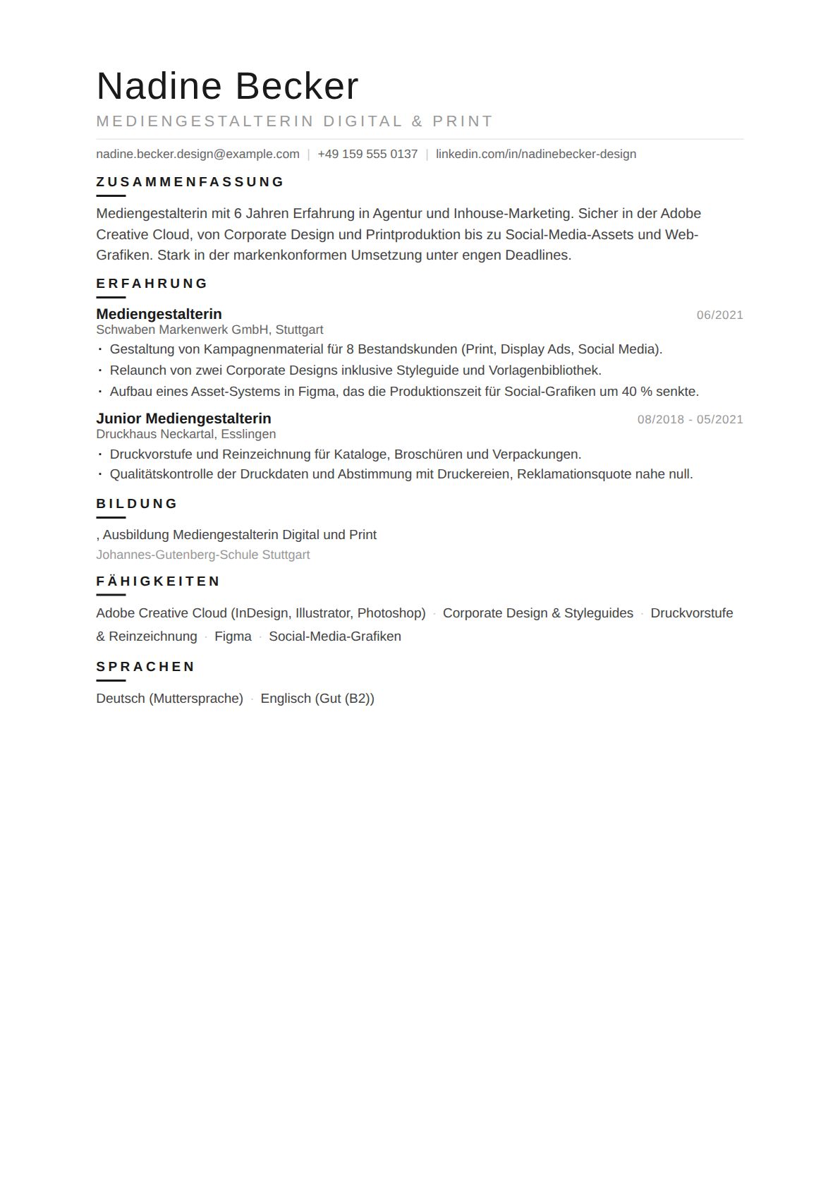 Mediengestalterin Digital & Print
