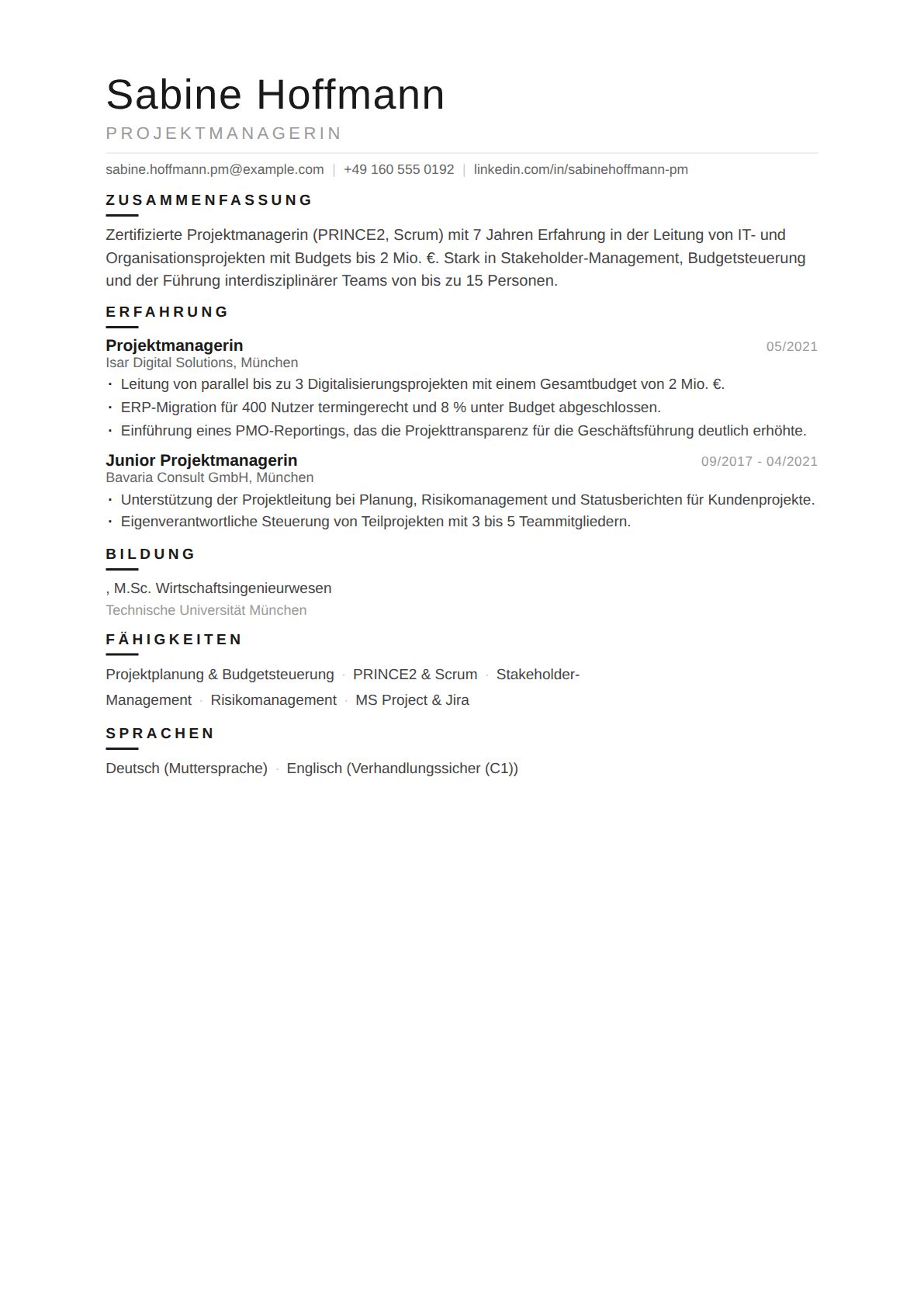 Projektmanagerin