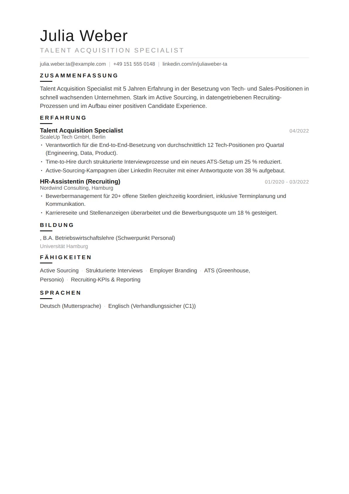 Talent Acquisition Specialist