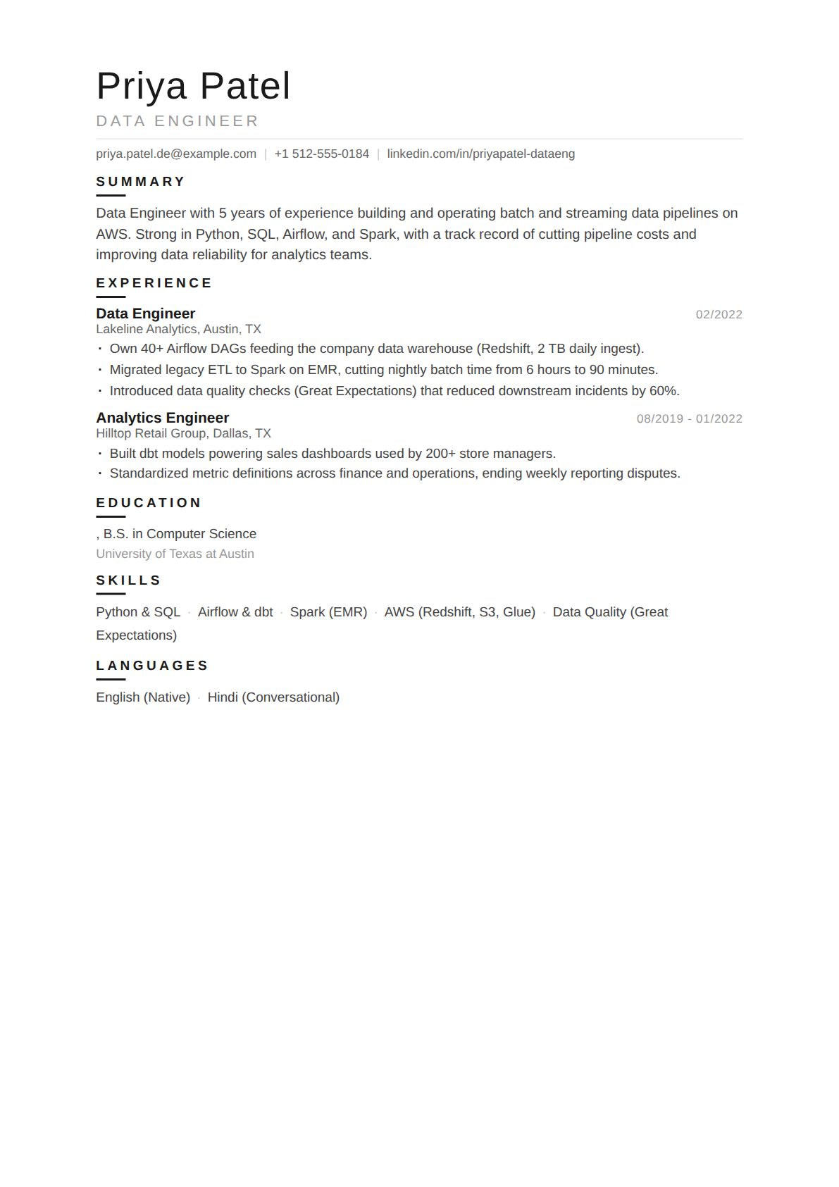 Data Engineer