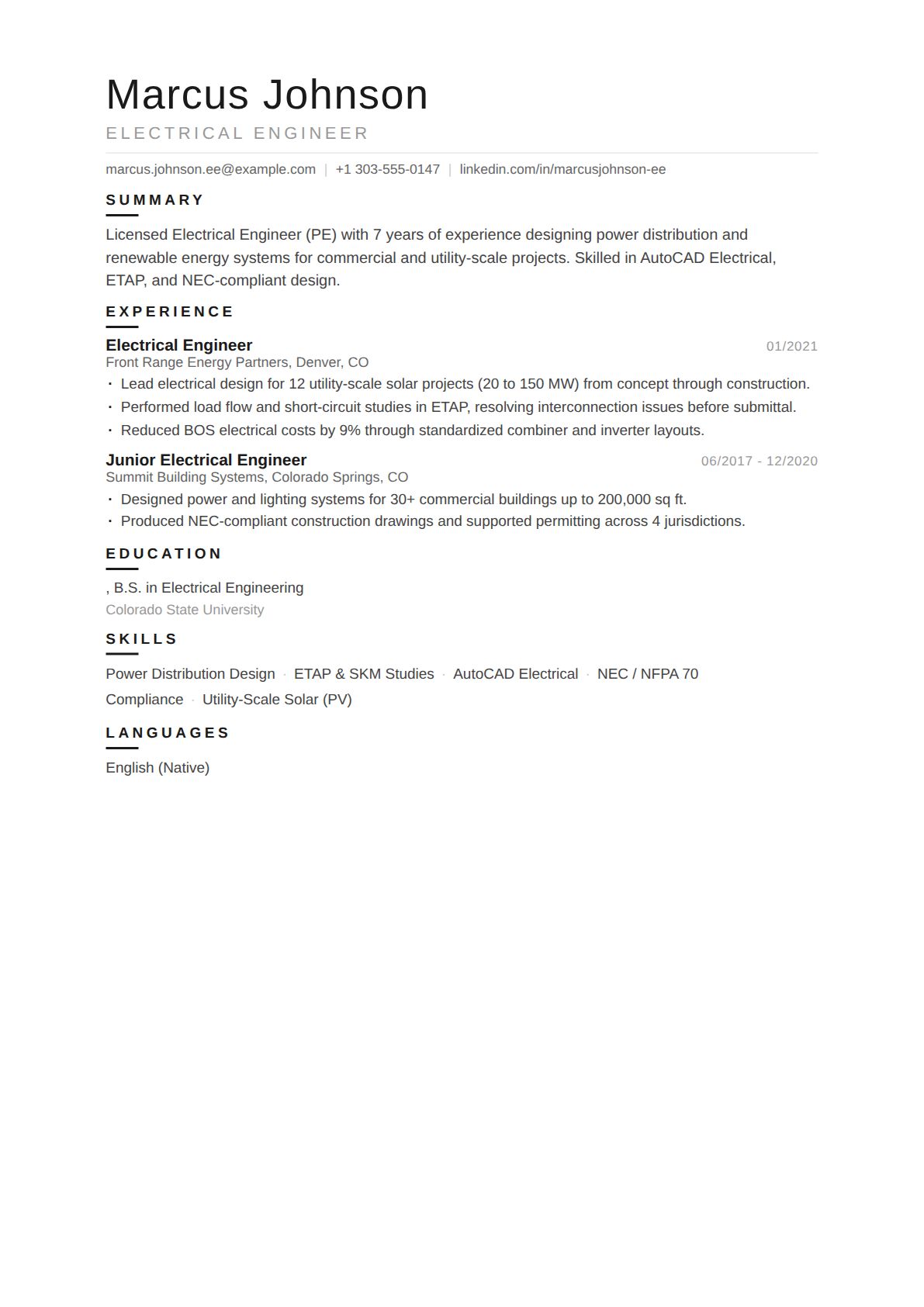 Electrical Engineer