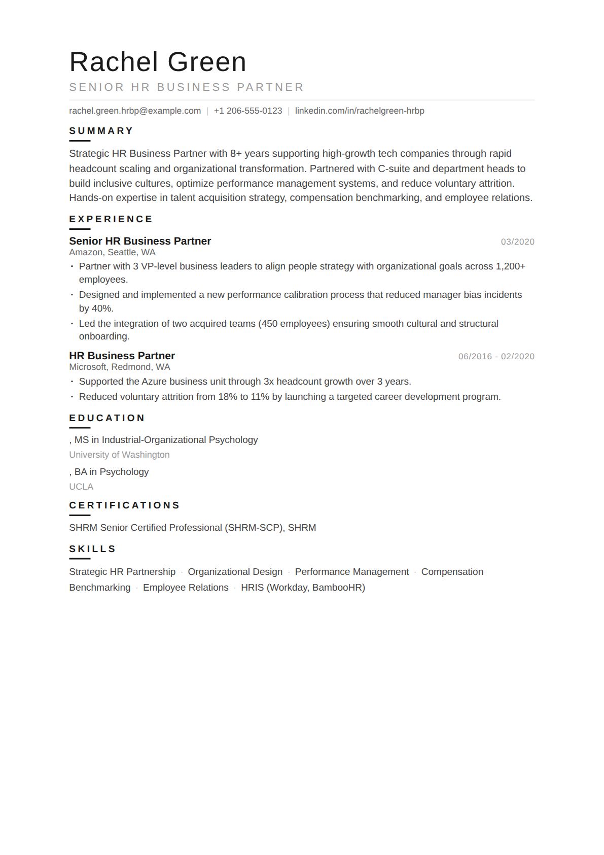 Senior HR Business Partner