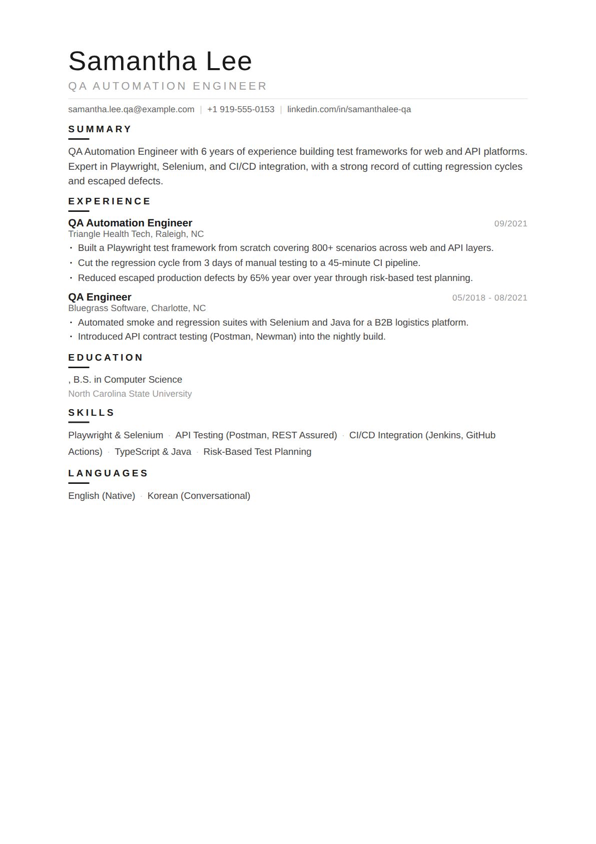 QA Automation Engineer