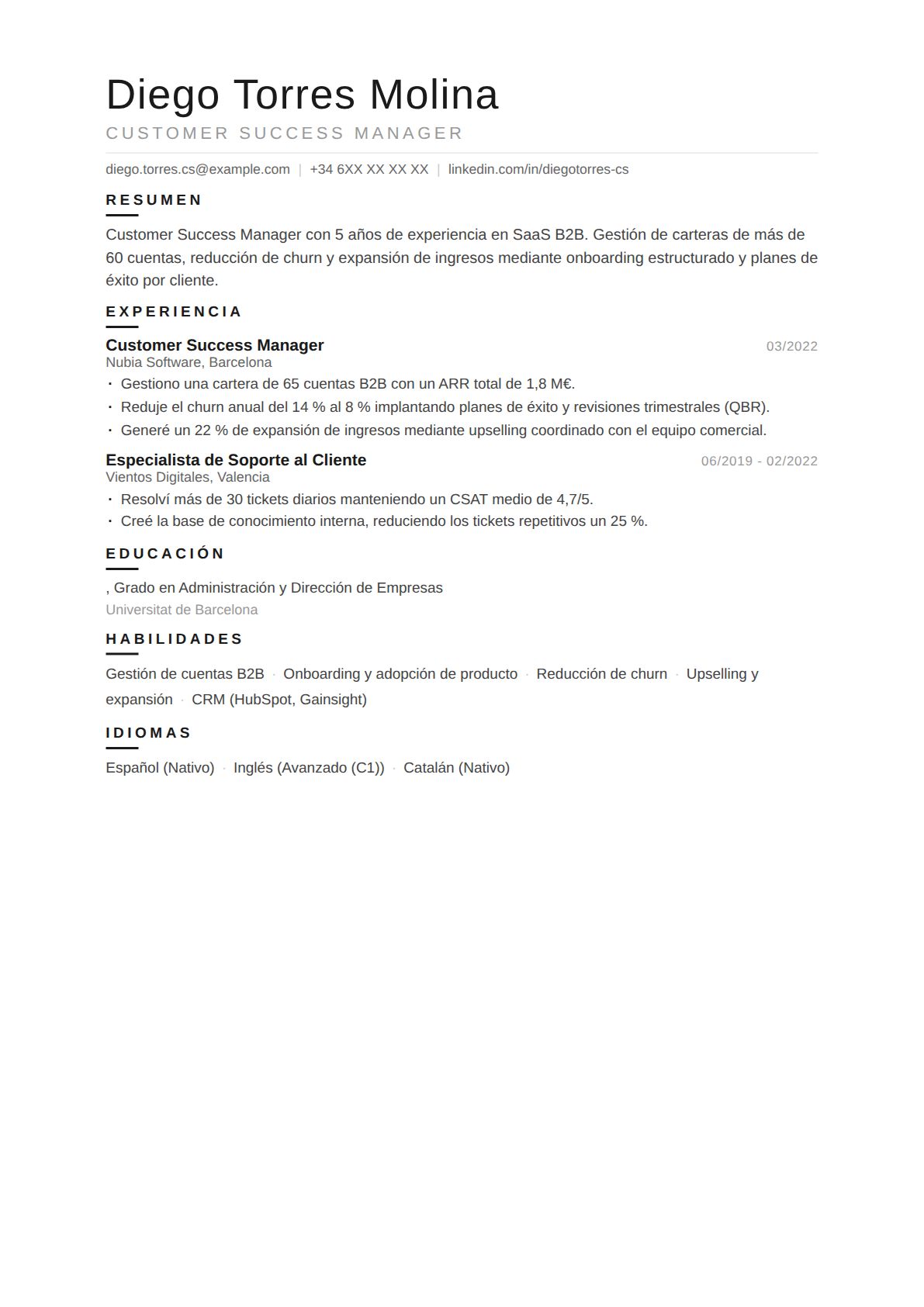 Customer Success Manager