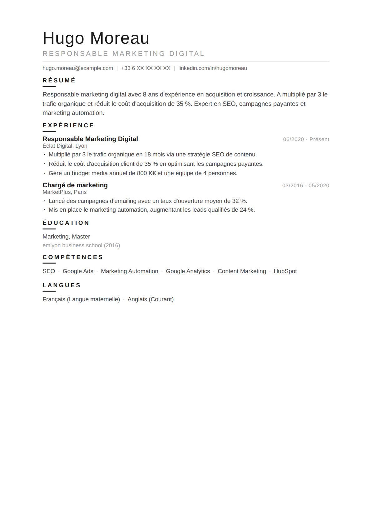 Responsable Marketing Digital
