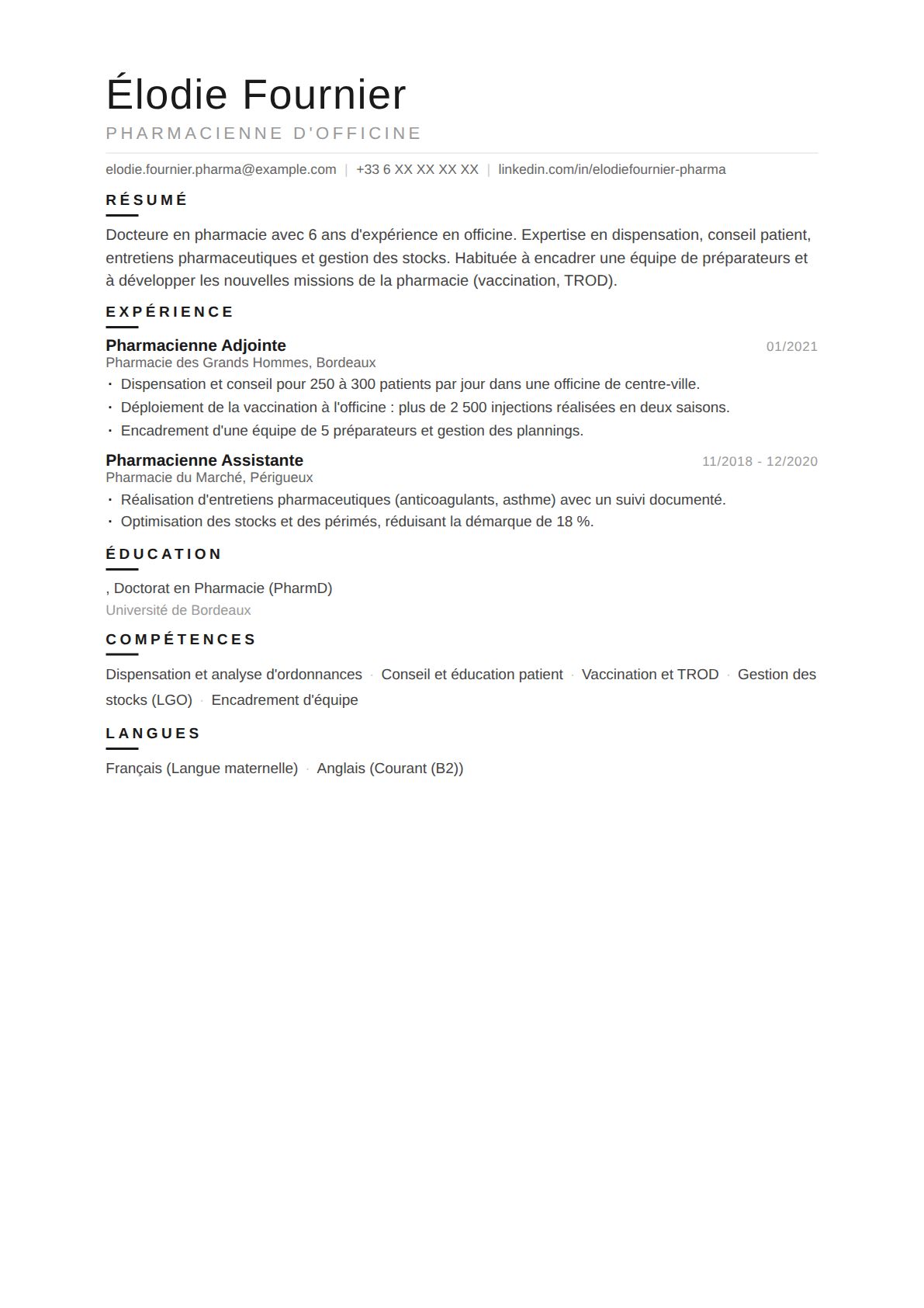 Pharmacienne