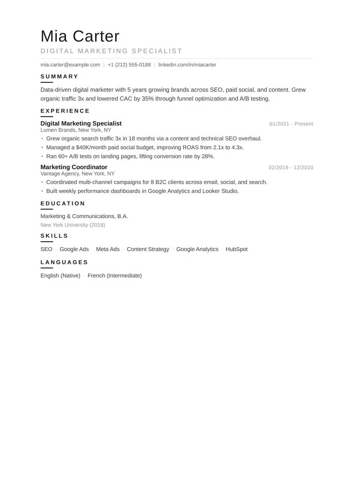 Digital Marketing Specialist