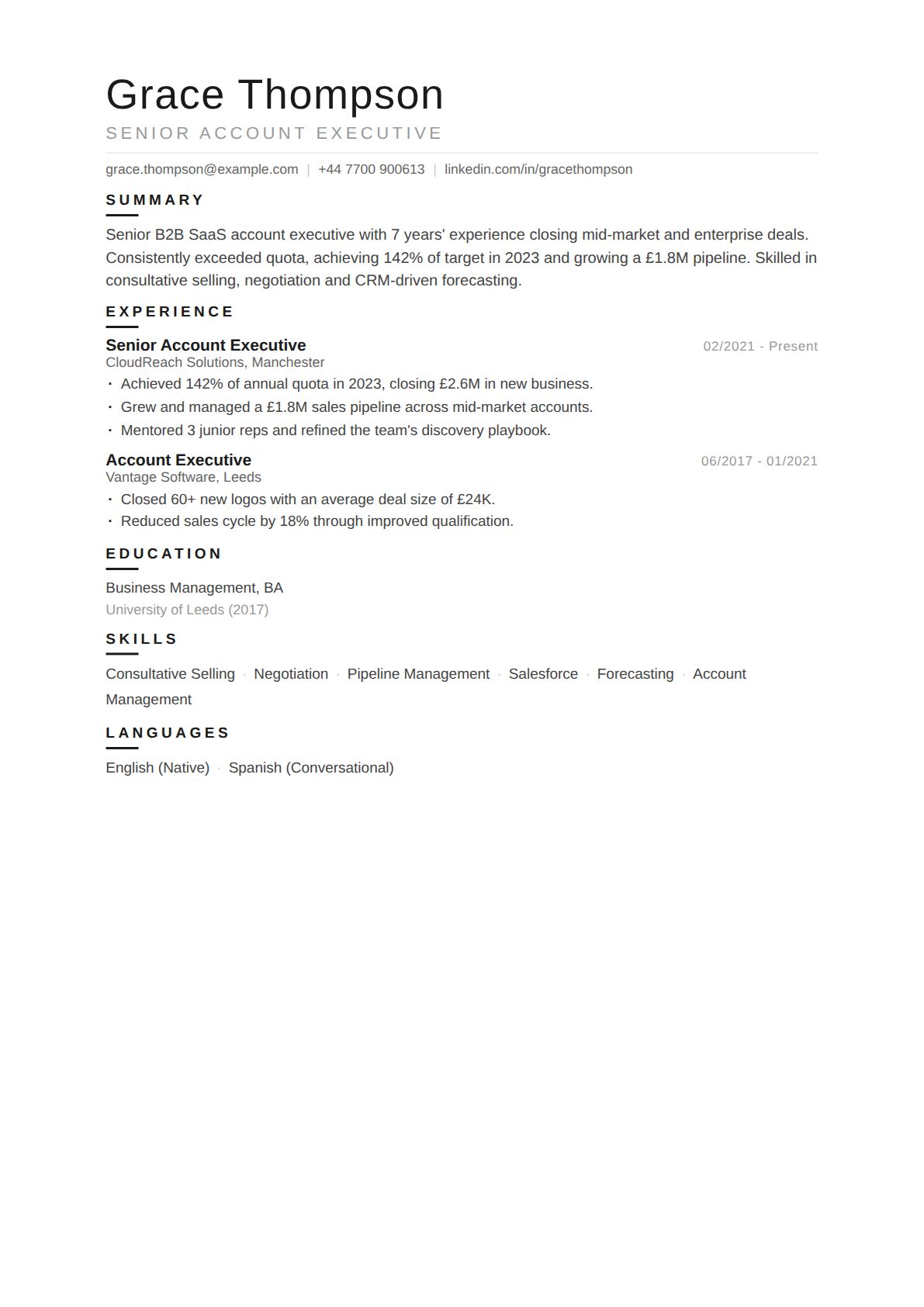 Senior Account Executive